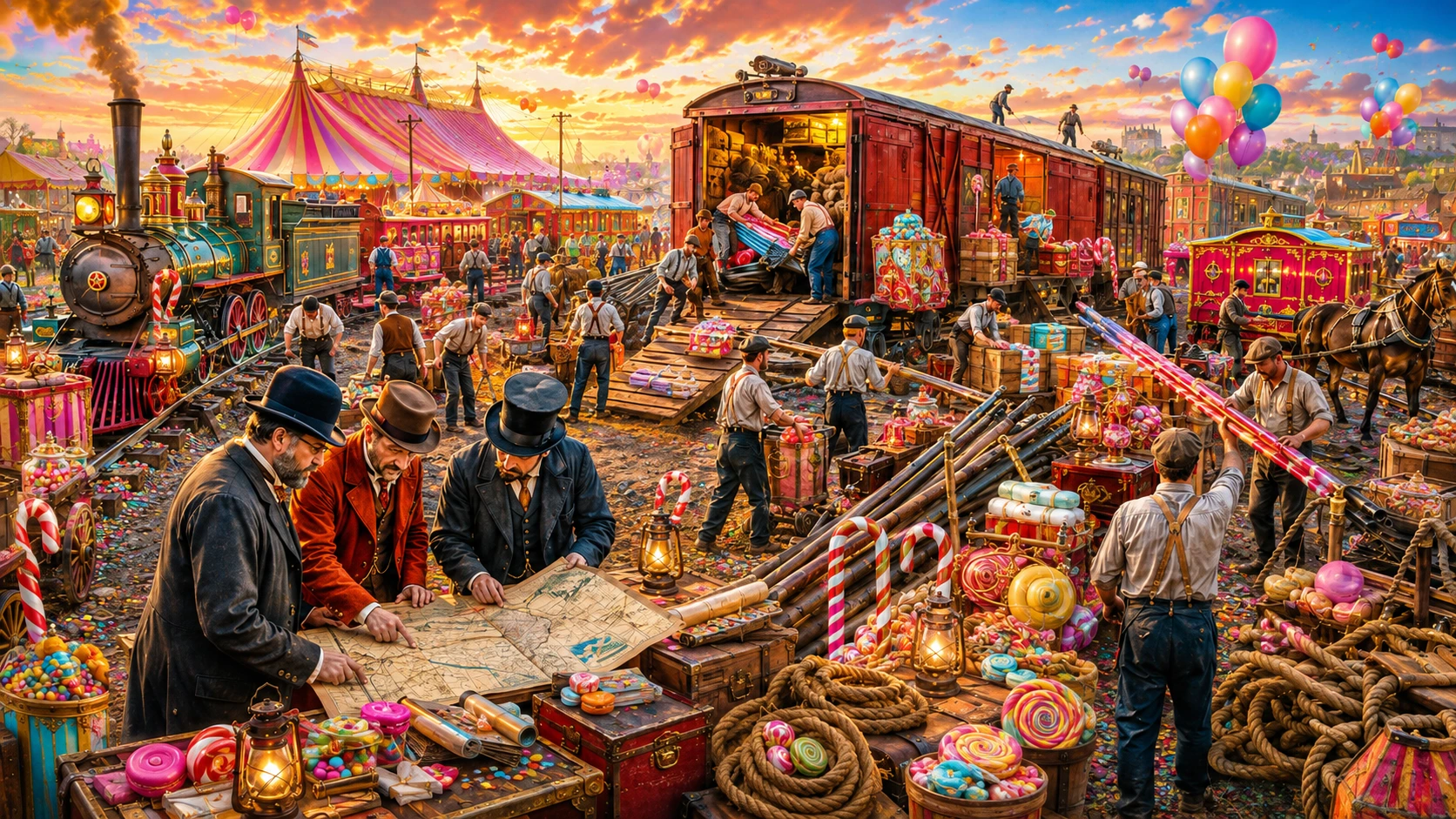 Circus railway and logistics